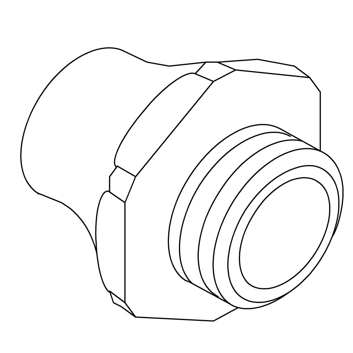 KOHLER Packing Nut - Bright Chrome, K-34166-BC