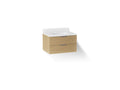 KOHLER K-34654-WEK Maxstow 30" Wall-Hung Bathroom Vanity Cabinet With Sink And Quartz Top - Light Oak