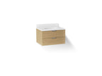 KOHLER K-34654-WEK Maxstow 30" Wall-Hung Bathroom Vanity Cabinet With Sink And Quartz Top - Light Oak