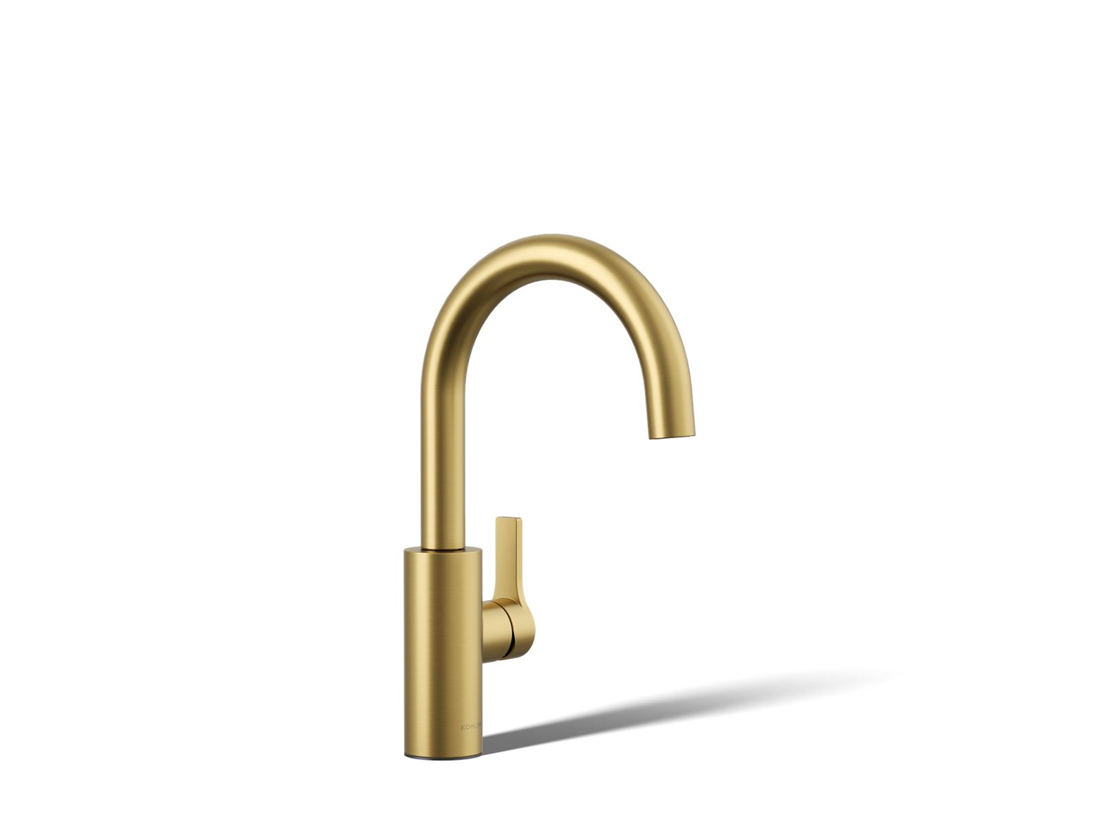 KOHLER K-34908-2MB Elate Single-Handle Bar Sink Faucet - Vibrant Brushed Moderne Brass