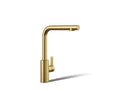 KOHLER K-34909-2MB Elate Pull-Out Kitchen Sink Faucet With Two-Function Sprayhead - Vibrant Brushed Moderne Brass