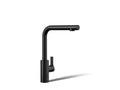 KOHLER K-34909-BL Elate Pull-Out Kitchen Sink Faucet With Two-Function Sprayhead - Matte Black