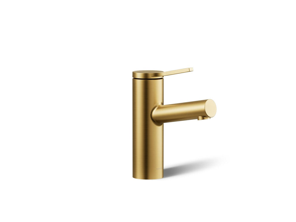 KOHLER K-35048-4N-2MB Elate Single-Handle Bathroom Sink Faucet, 0.5 Gpm - Vibrant Brushed Moderne Brass