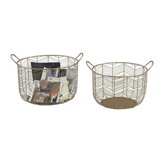 ELK STUDIO 351-10222/S2 Tuckernuck Basket - Set of 2