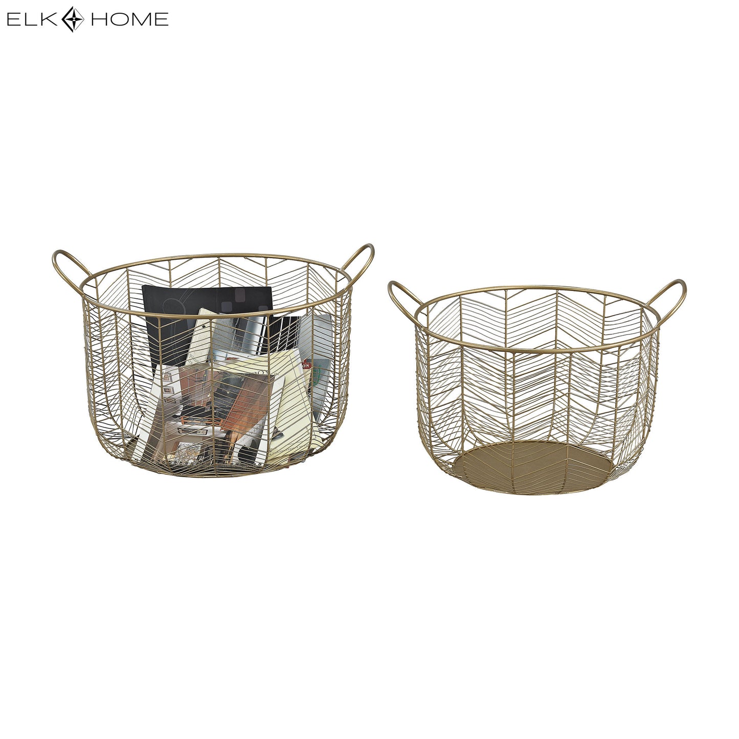 ELK STUDIO 351-10222/S2 Tuckernuck Basket - Set of 2