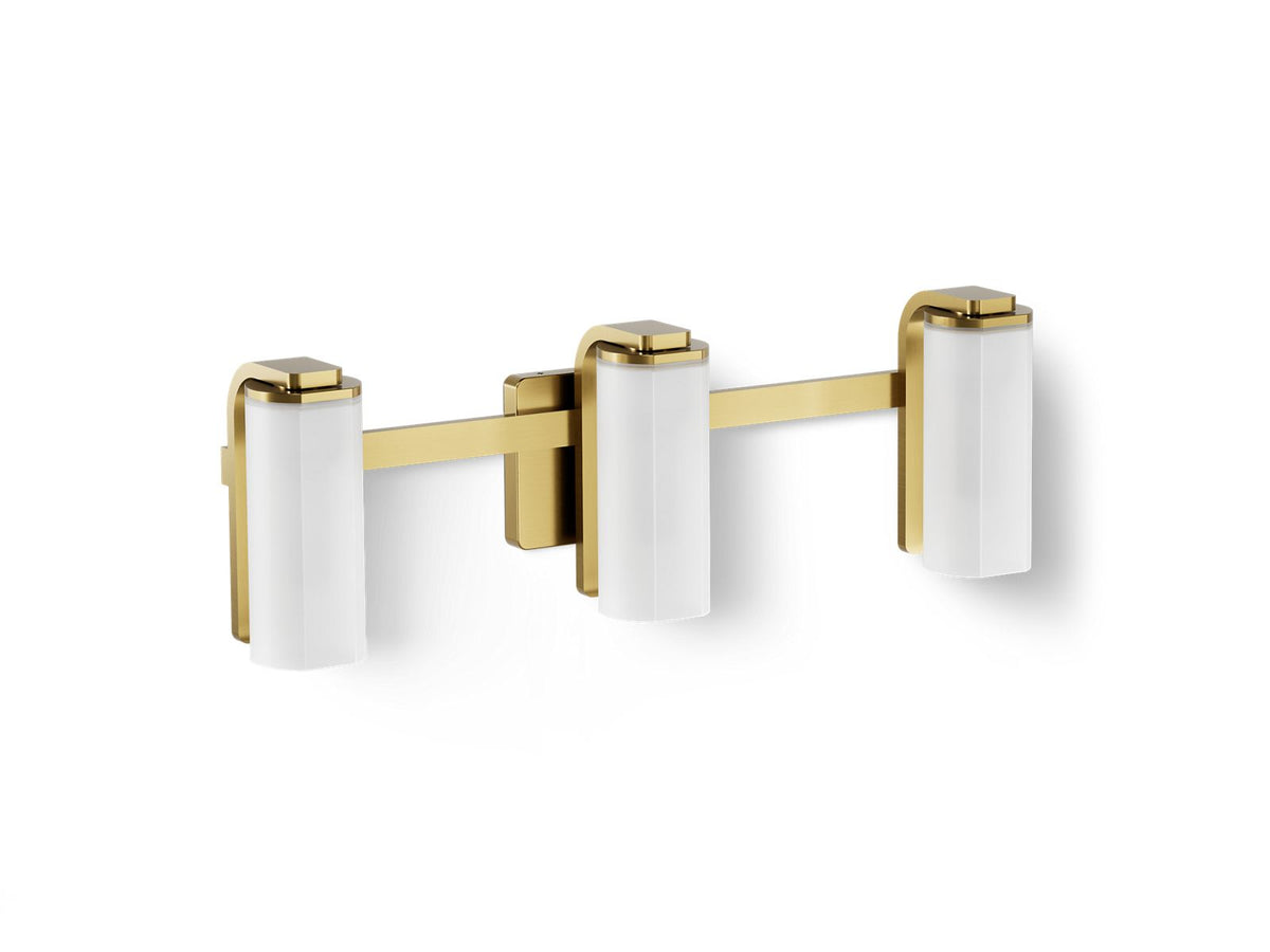 KOHLER K-35115-SC03-2GL Parallel Three-Light Sconce - Brushed Moderne Brass