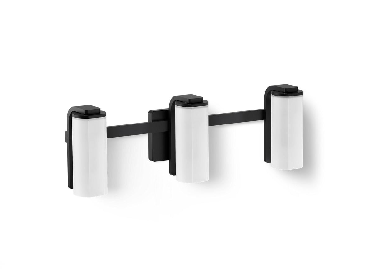 KOHLER K-35115-SC03-BLL Parallel Three-Light Sconce - Matte Black