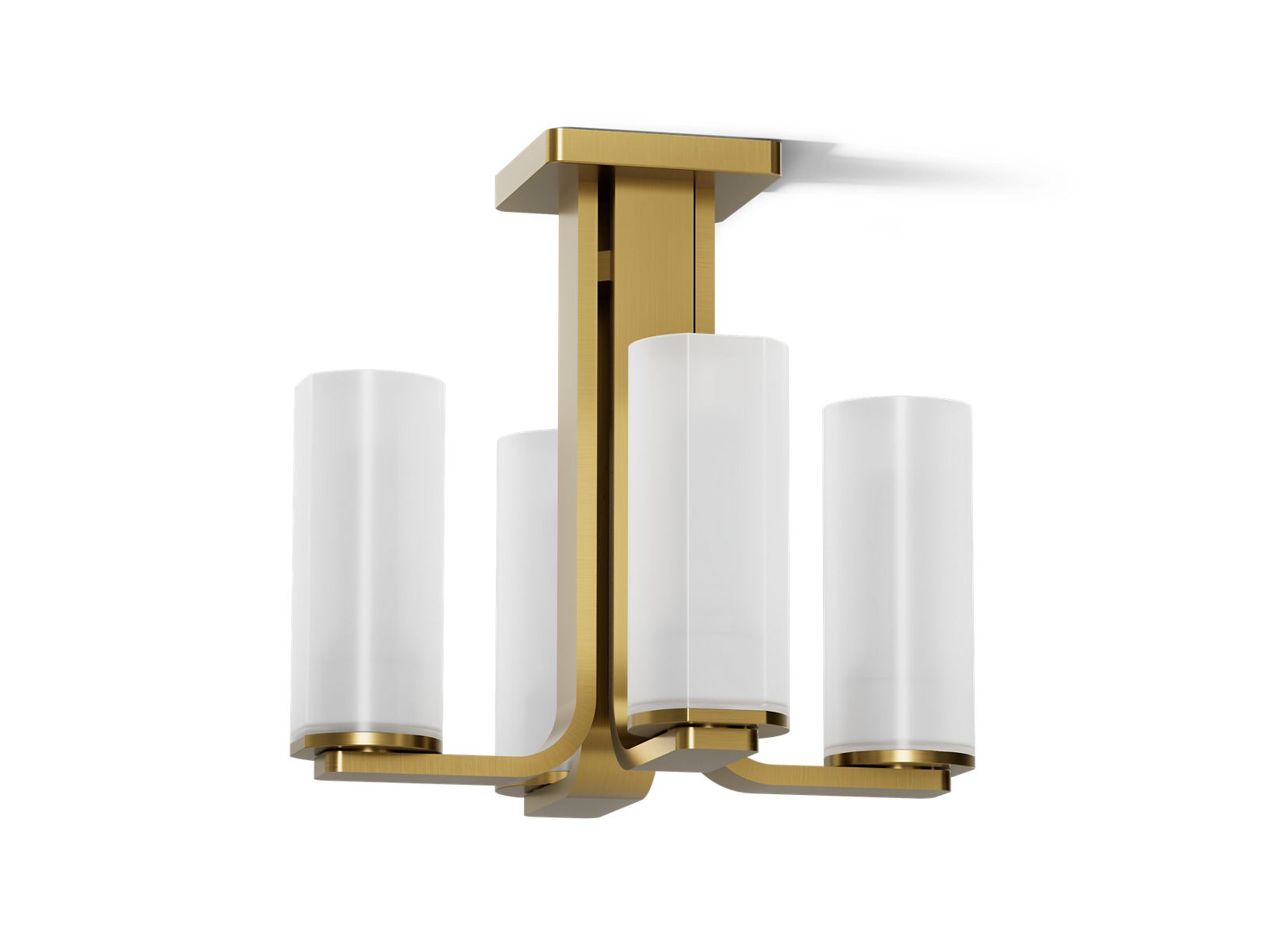 KOHLER K-35116-FM04-2GL Parallel 13-5/16" Flush-Mount - Brushed Moderne Brass