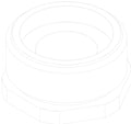 KOHLER Bonnet Full Throated Stop - Polished Chrome, K-35249-CP