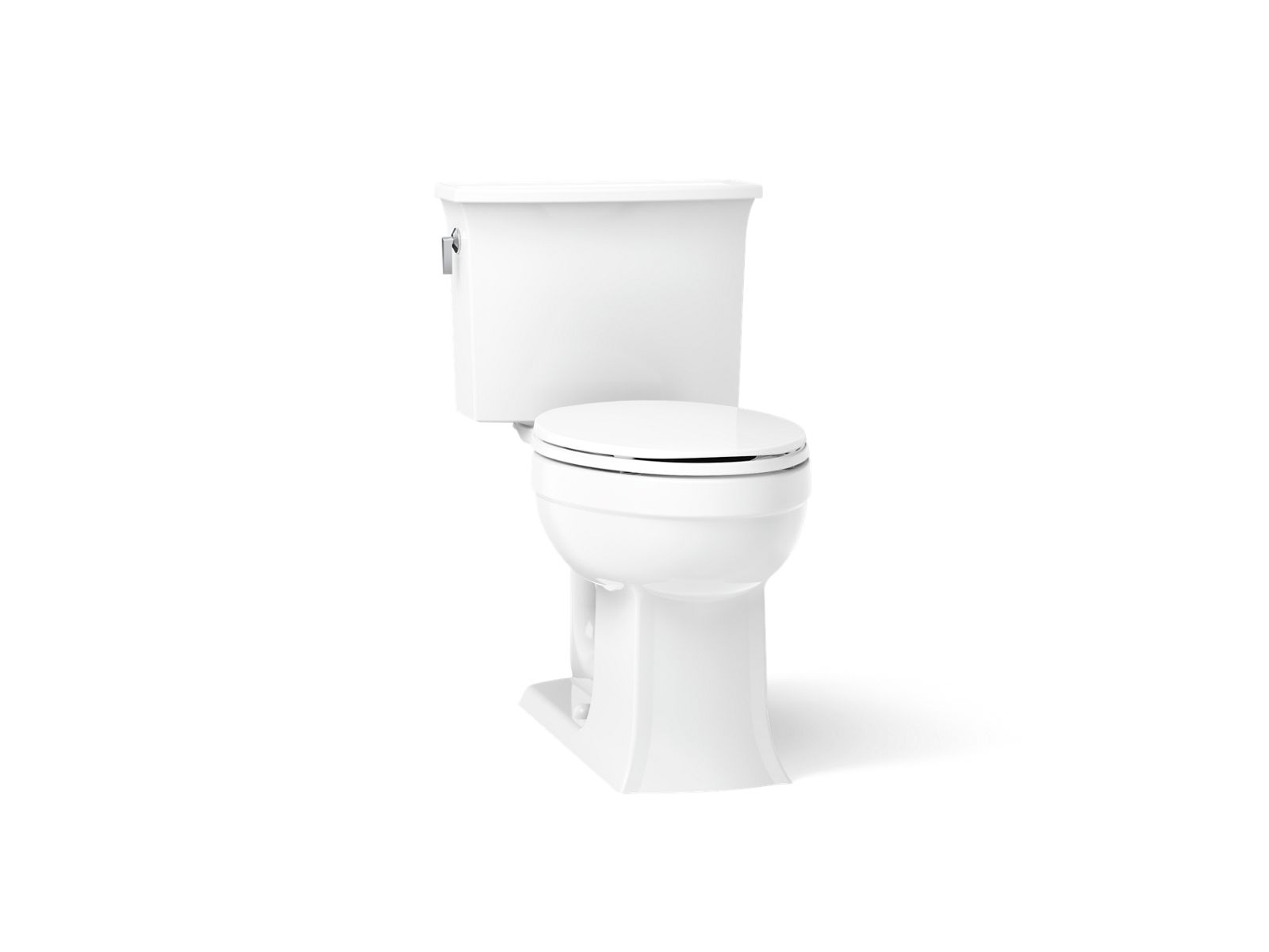 KOHLER K-3551-0 Archer Two-Piece Elongated Toilet, 1.28 Gpf - White