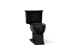 KOHLER K-3551-7 Archer Two-Piece Elongated Toilet, 1.28 Gpf - Black Black