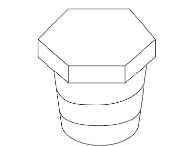 KOHLER Plug, Standard, 3/8 Ip - Rough Plate, K-35622-RP