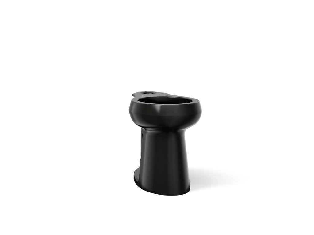 KOHLER K-35643-7 Highline Tall Round-Front Toilet Bowl - Black Black