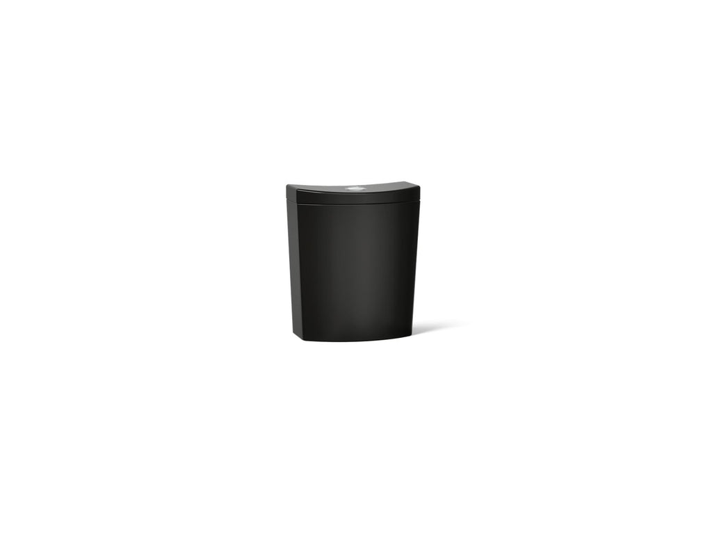 KOHLER K-3569-7 Persuade Curv Toilet Tank, Dual-Flush - Black Black