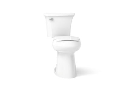 KOHLER K-35716-0 Highline Tall two-piece round-front toilet, 1.28 gpf - White