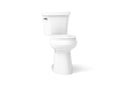 KOHLER K-35717-0 Highline Tall Two-Piece Round-Front Toilet, 1.6 Gpf - White