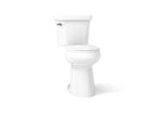 KOHLER K-35717-0 Highline Tall Two-Piece Round-Front Toilet, 1.6 Gpf - White