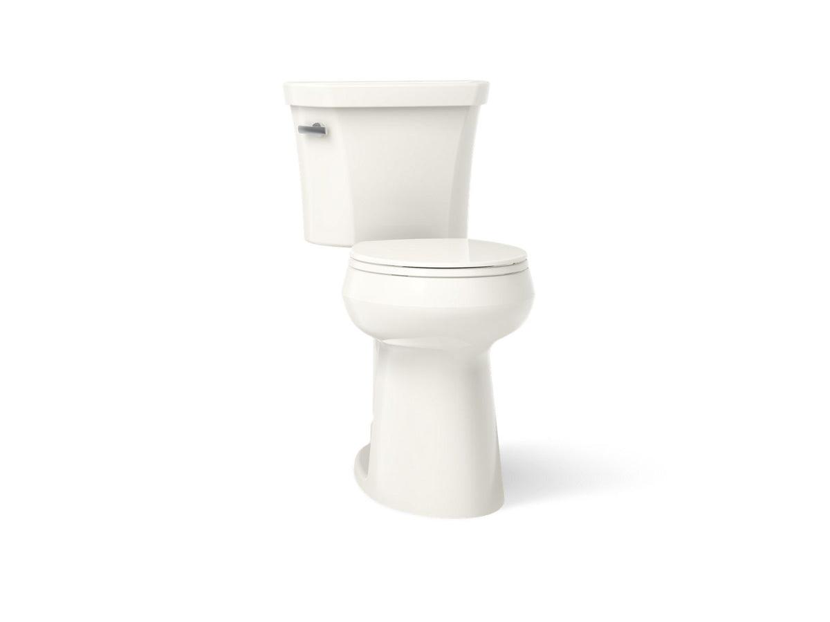 KOHLER K-35717-96 Highline Tall Two-Piece Round-Front Toilet, 1.6 Gpf - Biscuit