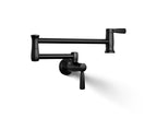KOHLER K-35744-BL Wall-Mount Pot Filler - Matte Black