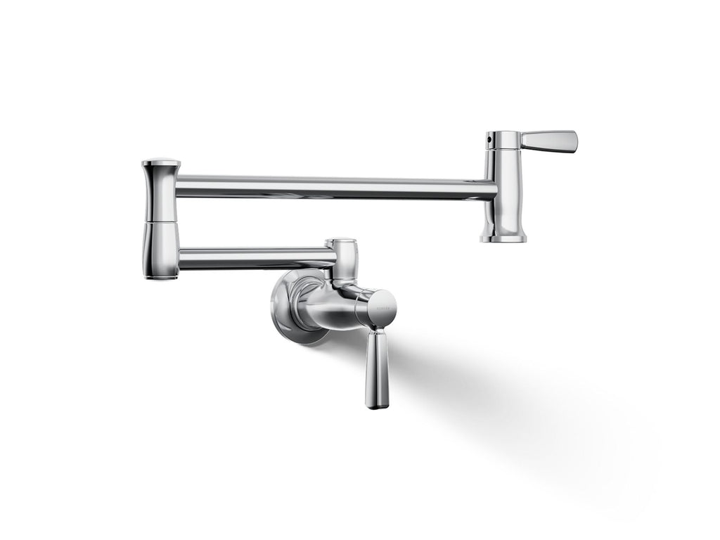 KOHLER K-35744-CP Wall-Mount Pot Filler - Polished Chrome