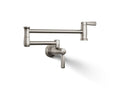 KOHLER K-35744-VS Wall-Mount Pot Filler - Vibrant Stainless
