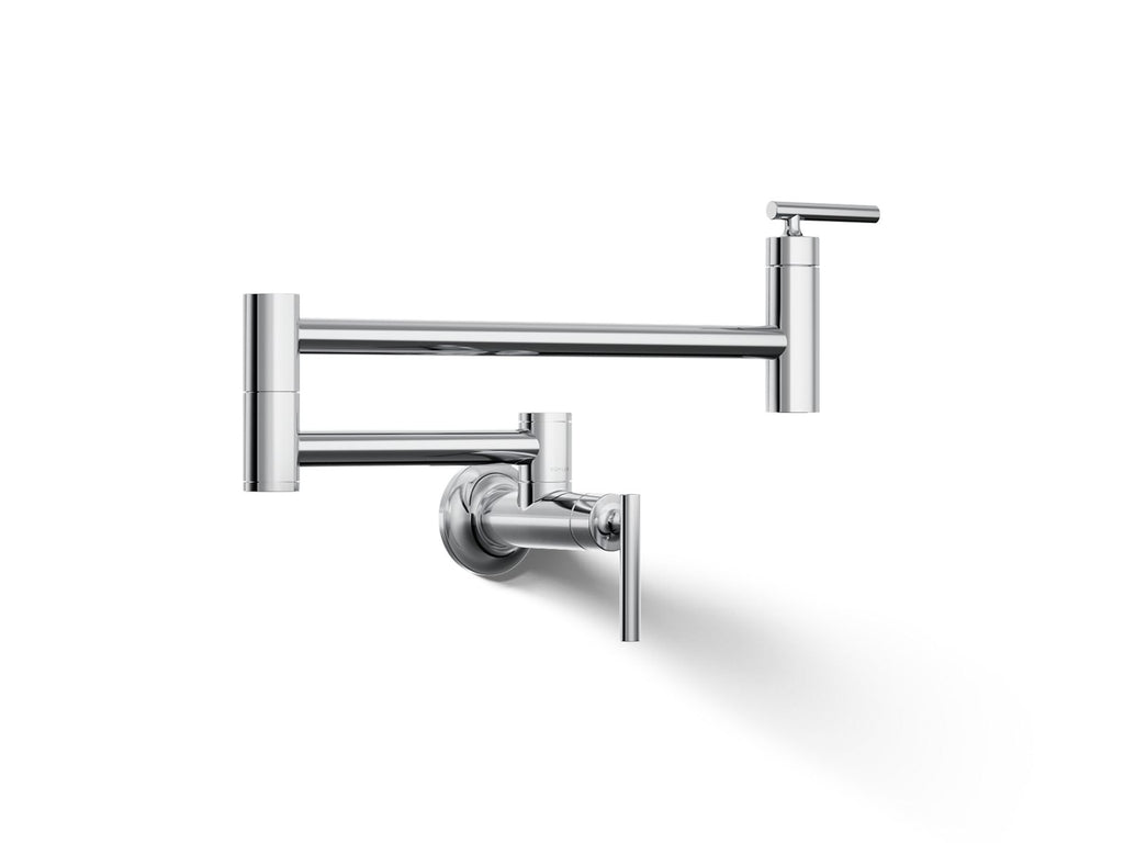 KOHLER K-35745-CP Wall-Mount Pot Filler - Polished Chrome