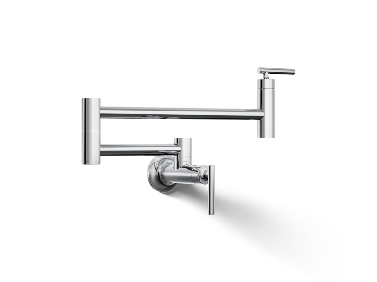 KOHLER K-35745-CP Wall-Mount Pot Filler - Polished Chrome