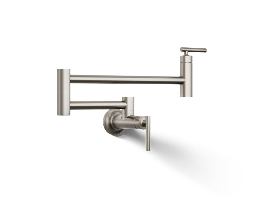KOHLER K-35745-VS Wall-Mount Pot Filler - Vibrant Stainless