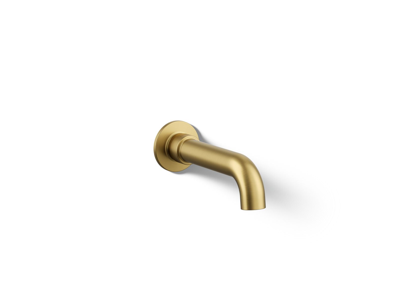 KOHLER K-35922-2MB Castia By Studio Mcgee Wall-Mount Bath Spout - Vibrant Brushed Moderne Brass