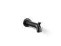 KOHLER K-35923-BL Castia By Studio Mcgee Wall-Mount Bath Spout With Diverter - Matte Black