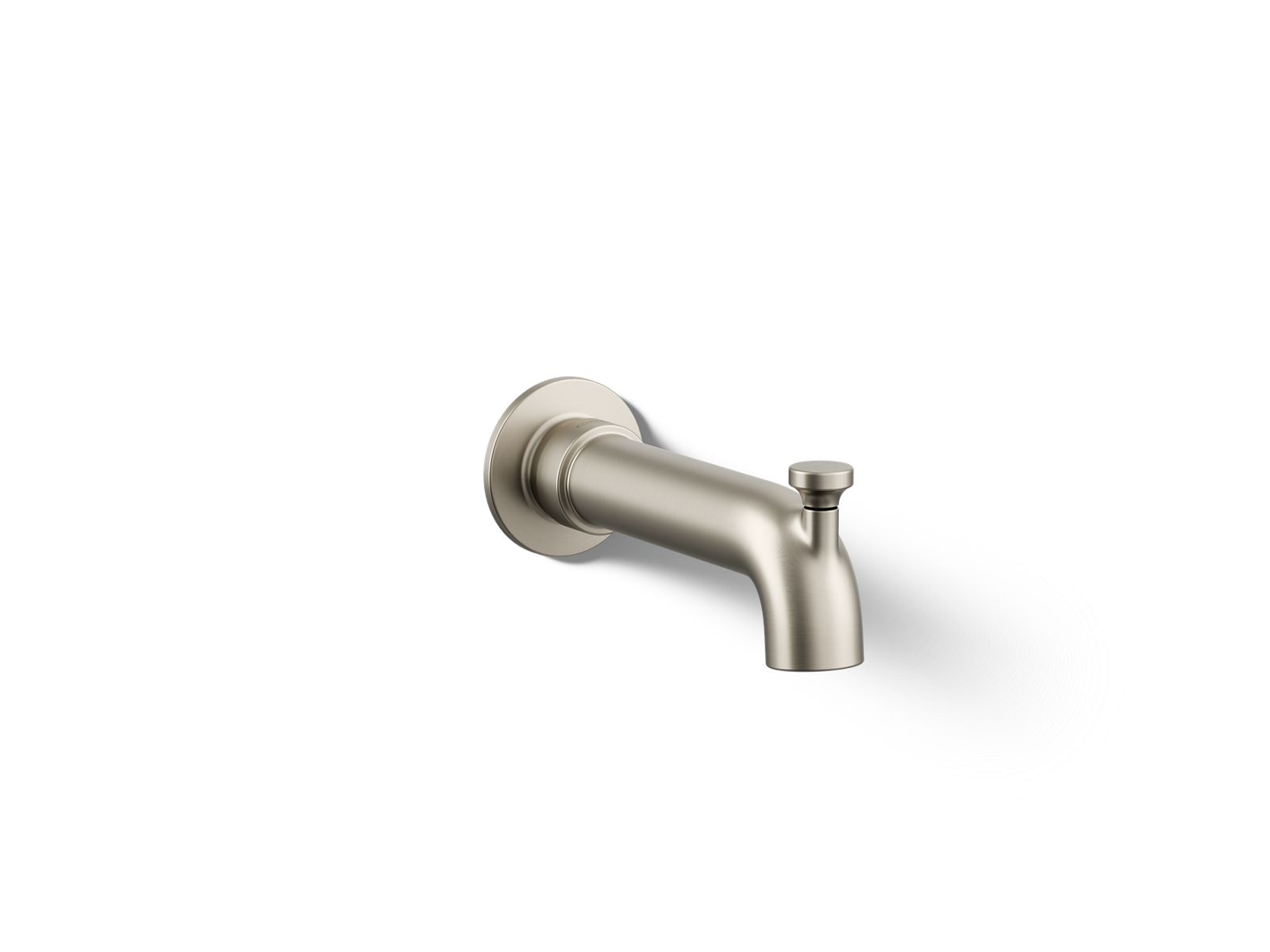 KOHLER K-35923-BN Castia By Studio Mcgee Wall-Mount Bath Spout With Diverter - Vibrant Brushed Nickel