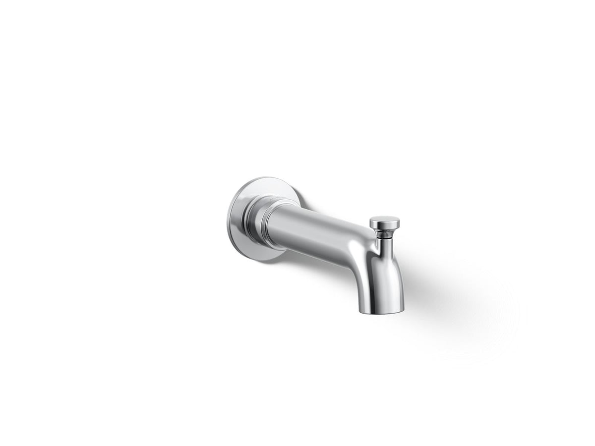 KOHLER K-35923-CP Castia By Studio Mcgee Wall-Mount Bath Spout With Diverter - Polished Chrome