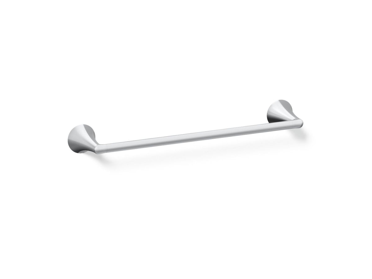 KOHLER K-35931-CP Buckley 18" Towel Bar - Polished Chrome