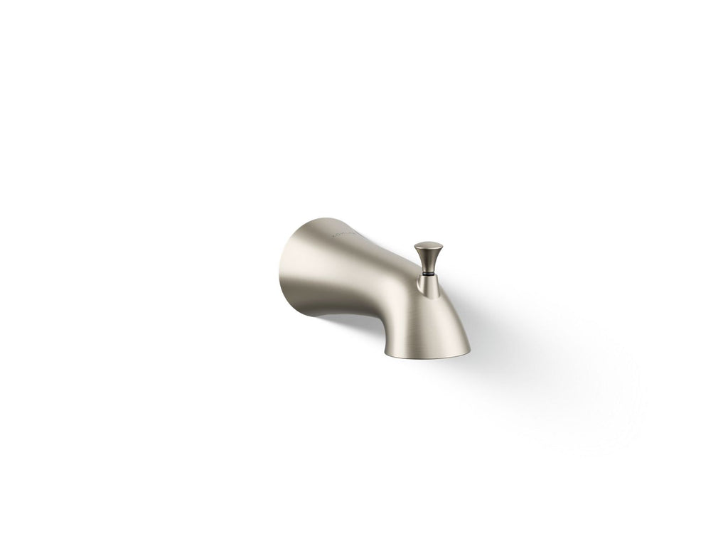 KOHLER K-35935-BN Buckley Wall-Mount Bath Spout With Diverter - Vibrant Brushed Nickel