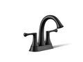 KOHLER K-35951-4K-BL Buckley Centerset Bathroom Sink Faucet, 1.0 Gpm - Matte Black