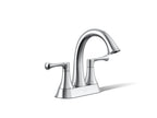 KOHLER K-35951-4K-CP Buckley Centerset Bathroom Sink Faucet, 1.0 Gpm - Polished Chrome