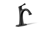 KOHLER K-35952-4K-BL Buckley Single-Handle Bathroom Sink Faucet, 1.0 Gpm - Matte Black