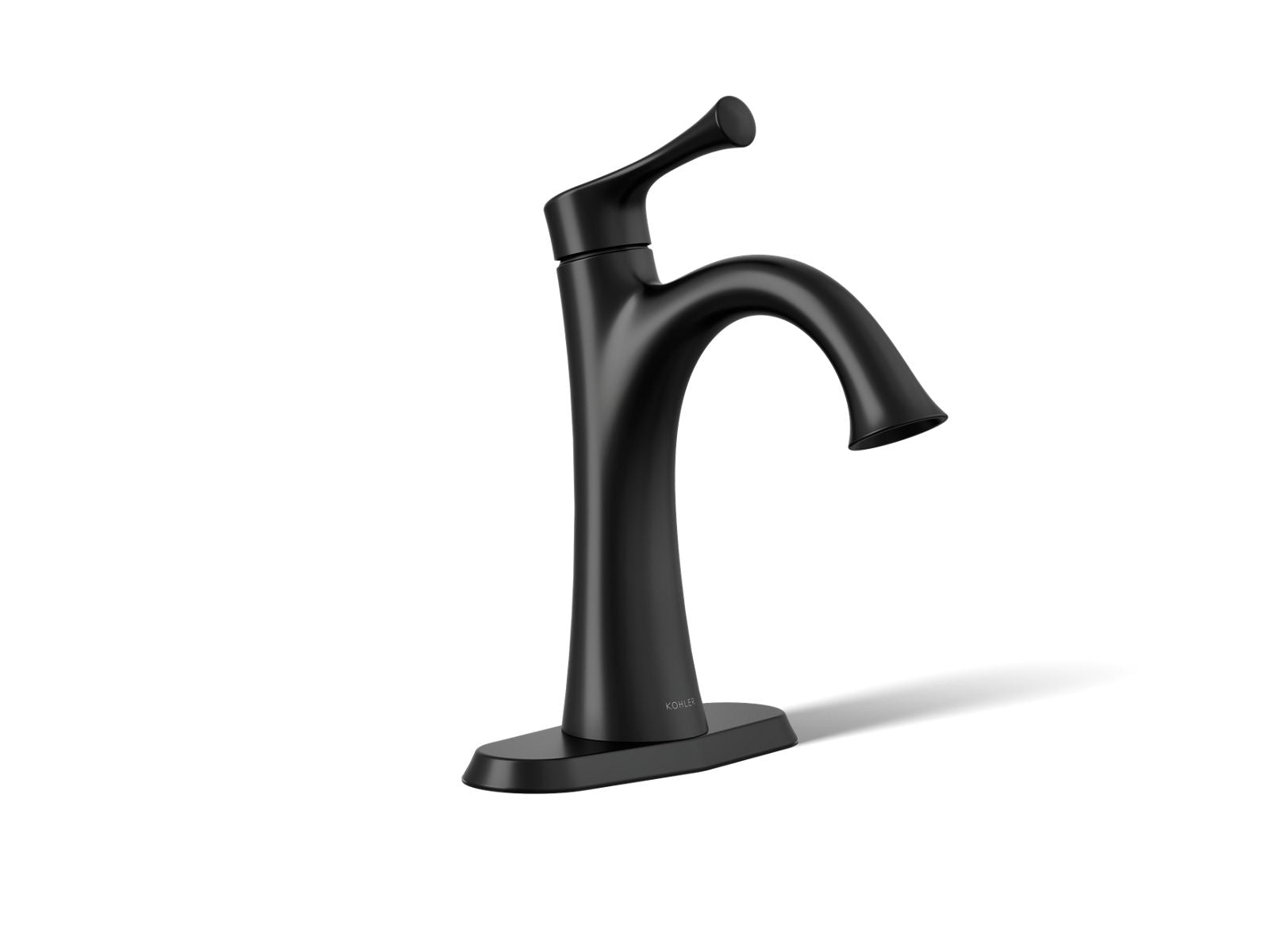 KOHLER K-35952-4K-BL Buckley Single-Handle Bathroom Sink Faucet, 1.0 Gpm - Matte Black