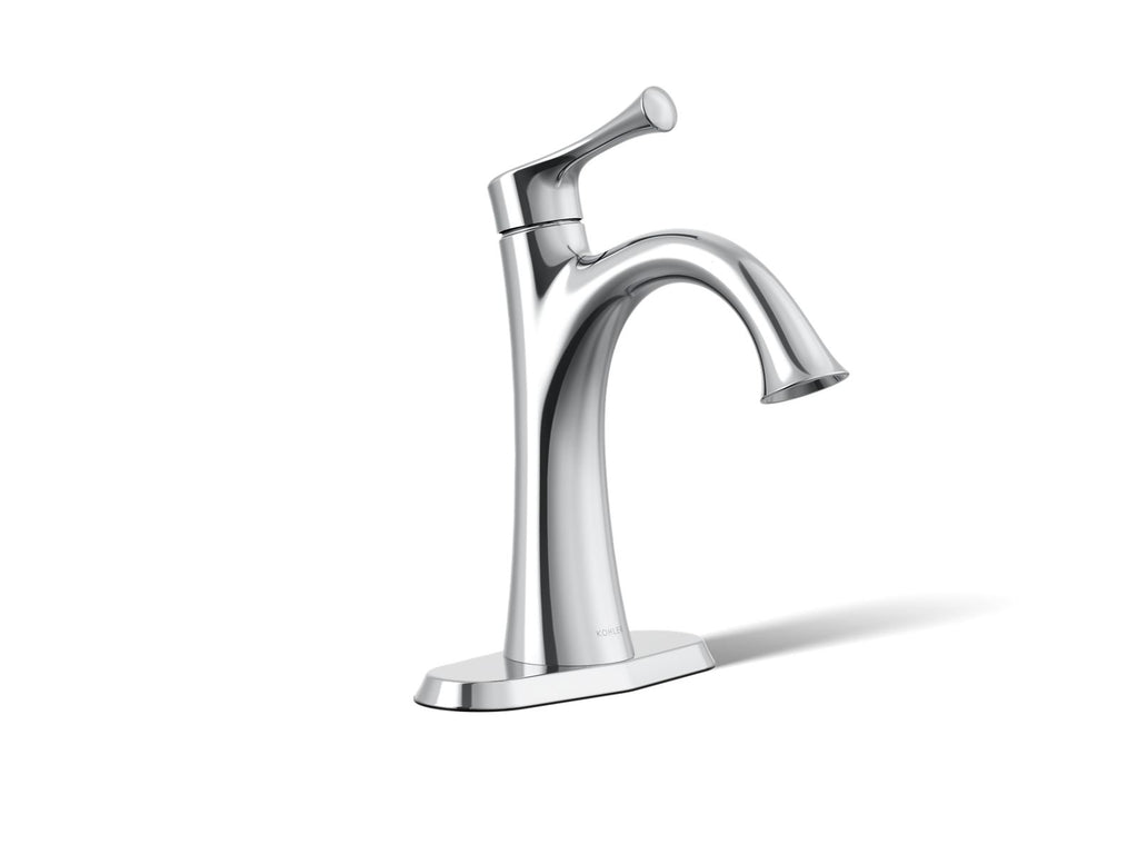 KOHLER K-35952-4K-CP Buckley Single-Handle Bathroom Sink Faucet, 1.0 Gpm - Polished Chrome