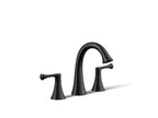 KOHLER K-35953-4K-BL Buckley Widespread Bathroom Sink Faucet, 1.0 Gpm - Matte Black