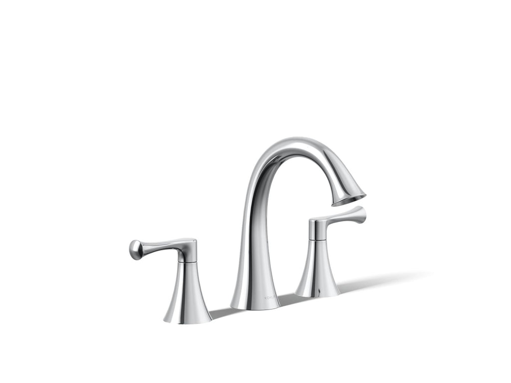 KOHLER K-35953-4K-CP Buckley Widespread Bathroom Sink Faucet, 1.0 Gpm - Polished Chrome