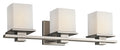 KICHLER 45151AP Tully 24" 3 Light Vanity Light With Satin Etched Cased Opal Glass Antique Pewter