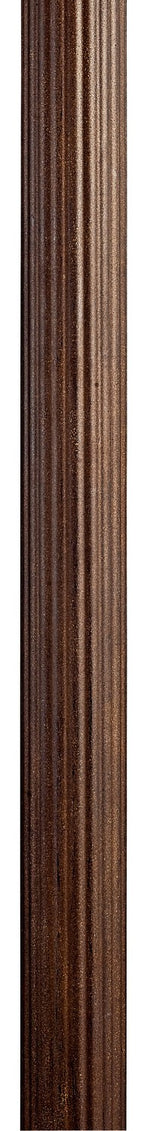 KICHLER 9595BST 3" X 84" Direct Burial Fluted Post Brownstone