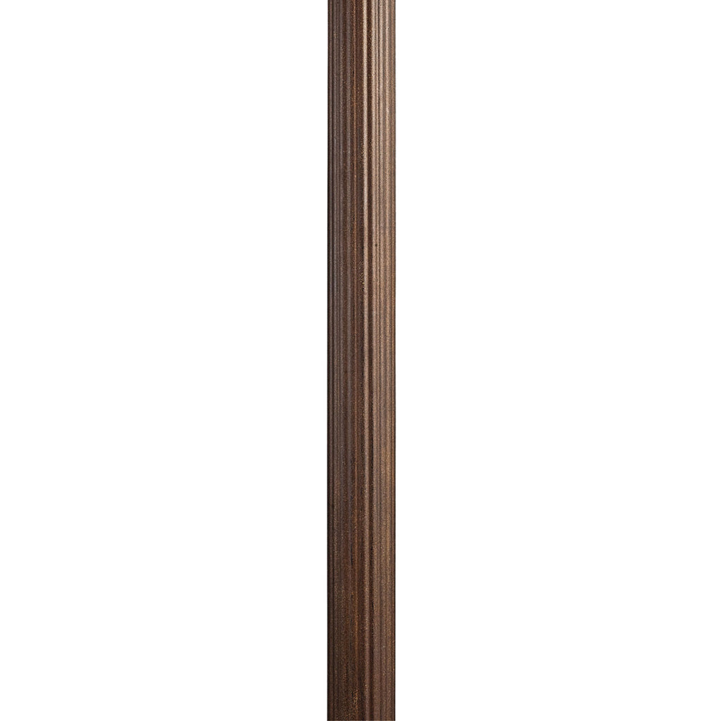 KICHLER 9595BST 3" X 84" Direct Burial Fluted Post Brownstone