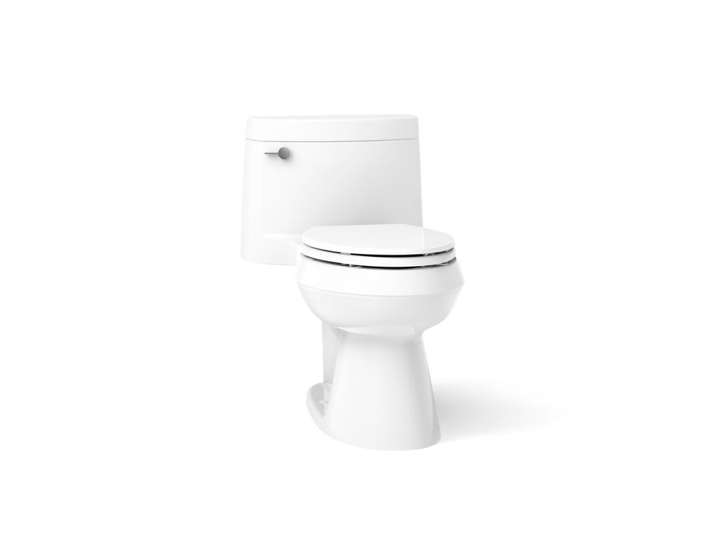 KOHLER K-3619-0 Cimarron One-Piece Elongated Toilet With Concealed Trapway, 1.28 Gpf - White