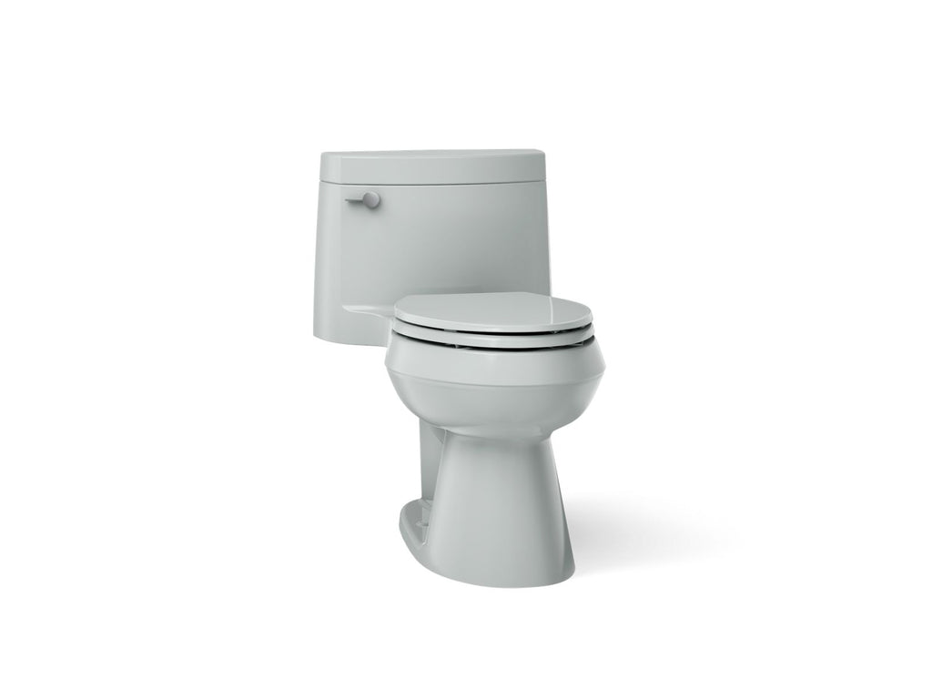 KOHLER K-3619-95 Cimarron One-Piece Elongated Toilet With Concealed Trapway, 1.28 Gpf - Ice Grey