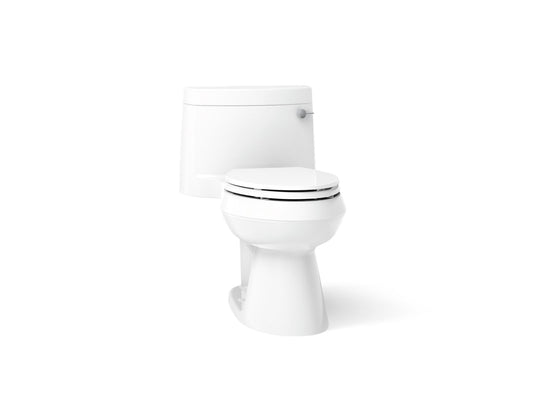 KOHLER K-3619-RA-0 Cimarron One-piece elongated toilet with concealed trapway, 1.28 gpf - White