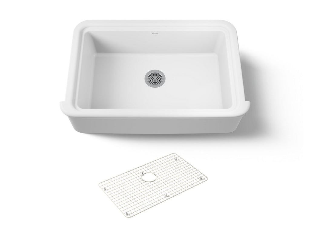 KOHLER K-36250-0 Audrine By Studio Mcgee 35-1/2" Undermount Single-Bowl Farmhouse Kitchen Sink - White
