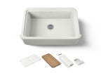KOHLER K-36250-PC-NY Audrine By Studio Mcgee 35-1/2" Undermount Single-Bowl Farmhouse Workstation Kitchen Sink - Dune