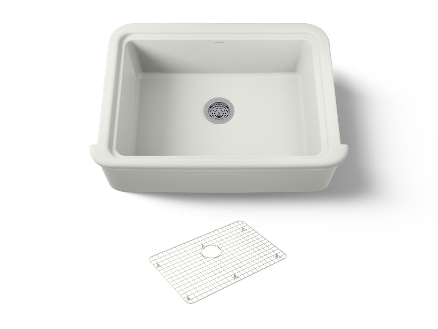 KOHLER Audrine 32-1/2" undermount single-bowl farmhouse kitchen sink in Dune - K-36251-NY
